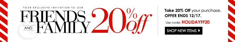 Holiday Friends & Family Sale: 20% Off