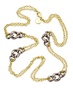 1AR By UnoAerre  Double Row Station Link Necklace