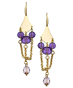 1AR By UnoAerre Chandelier Shield Earrings