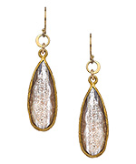Athena Designs Smoky Quartz Teardrop Earrings