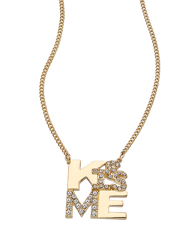 ABS 'Kiss Me' Necklace