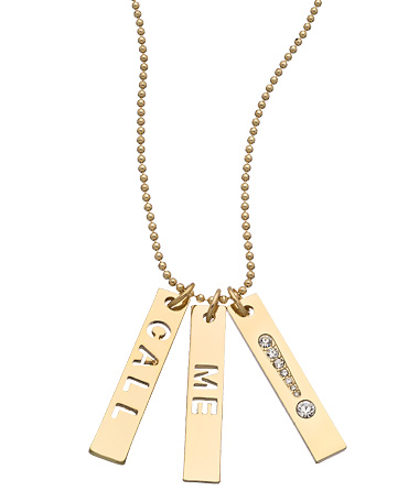 ABS 'Call Me' Tag Necklace