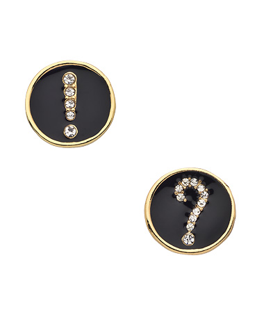 ABS Question Mark & Exclamation Point Earrings