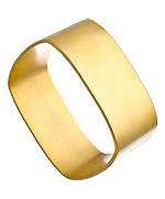 A.V. Max Matte Gold Square Bangle Bracelet
