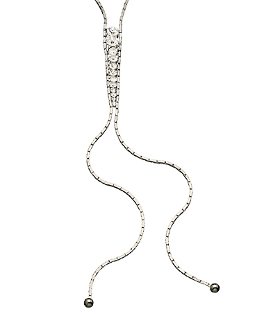 A.V. Max Long Rhinestone V Necklace
