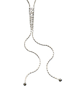 A.V. Max Long Rhinestone V Necklace