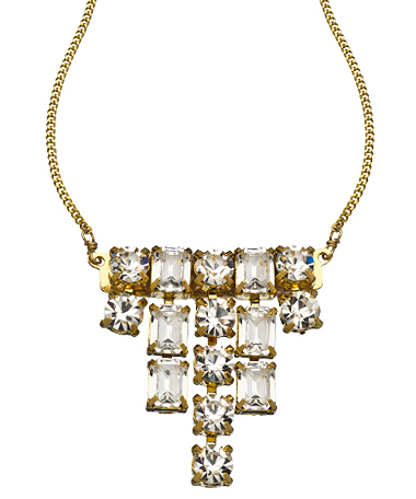 A.V. Max Rhinestone Deco Necklace