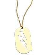 A.V. Max Lightning Bolt ID Tag Necklace