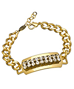 A.V. Max Rhinestone ID Bracelet