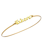 A.V. Max 'Taken' Wire Word Bracelet