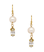 AV Max Gold Sasha Pearl and Crystal Earrings