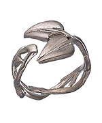Agrigento Double Leaf Open Ring