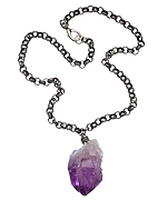 Ali NY Urban Amulet Amethyst Necklace