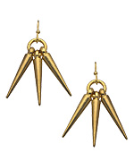 Ali NY Gold Spikette Cluster Earrings