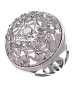 Allegro Silver Bombe Ring