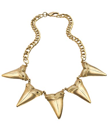 Allison Daniel Shark Tooth Statement Necklace
