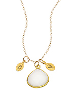 Alvina Abramova Onyx Teardrop Pendant Necklace