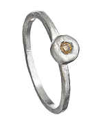 Amery Carriere Chocolate Diamond Pebble Ring