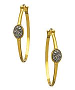 Andara Druzy Hoop Earrings