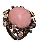 Andara Pink Moon Forest Cocktail Ring