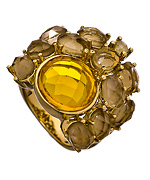 Andara Cognac and Smoky Cluster Cocktail Ring