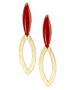 Andara Red Agate Earrings