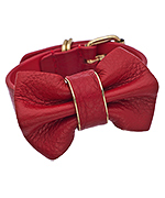Andara Red Lady-Like Bow Snap Bracelet