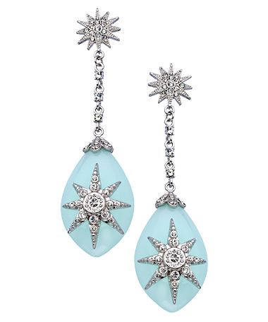 Andara Deco Starburst Drop Earrings