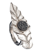 Andara Leaf Druzy Ring
