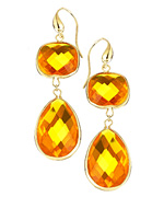 Andara Cognac Dangling Candy Earrings