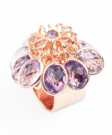Andara Amethyst Charm Ring
