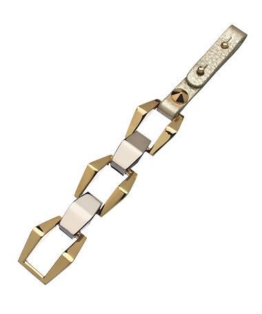 Andara Metallic Pyramid Link Bracelet