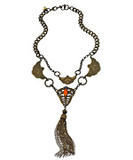 Angel Court Coral Perez Bib Necklace