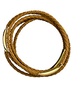 Ankora Caramel Taupe Braided Bracelets