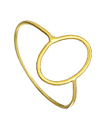 Ariel Gordon Delicate Oval Silhouette Ring