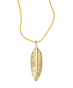 Ariel Gordon Feather Pendant Necklace