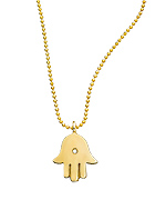 Ariel Gordon Hamsa Pendant Necklace