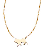 Ariel Gordon Menagerie Collection Miniature Lion Pendant Necklace