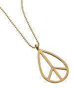 Ariel Gordon Peace Charm Necklace
