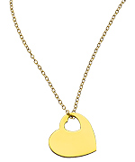 Athena Designs Heart Cut Out Pendant Necklace