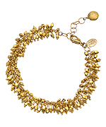 Athena Designs Gold Bead Cluster Bracelet