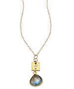 Athena Designs Labradorite Teardrop Necklace