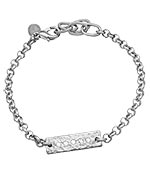 Athena Designs Swarovski Crystal Tag Bracelet