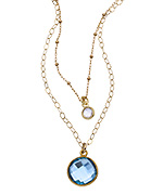 Athena Designs Blue Moonstone Necklace