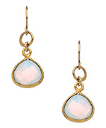 Athena Designs Moonstone Bezel Earrings