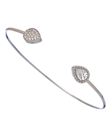 Athena Designs Sterling Silver Pear Bangle
