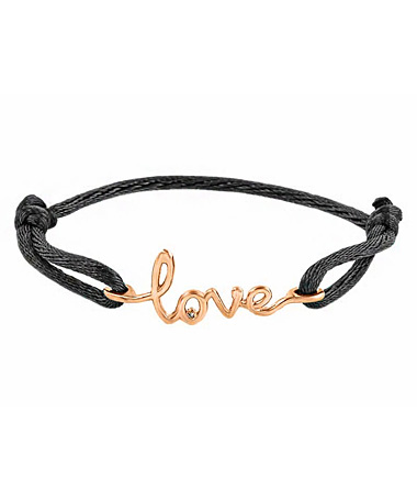 Avanessi One Love Black Cord Bracelet