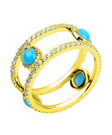 Avanessi Perissa Yellow Gold Cutout Ring