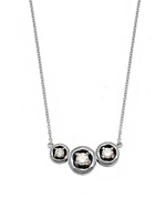 Avanessi Three Stone Pendant Necklace