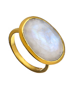 Baroni Moonstone Oval Ring